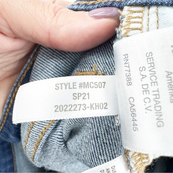 ✅ MADEWELL CURVY HIGH RISE SKINNY CROP Blue Women's Jeans SIZE 29 - Picture 5 of 8